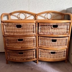 【締め切り間近！】籐家具 衣装ケース