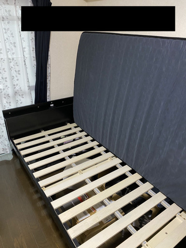 セミダブルサイズベッドフレーム・マットレス付・バラ売り可能