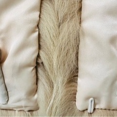 ルージュルー フォックスファー 襟 マフラー ピンクの画像