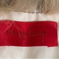 ルージュルー フォックスファー 襟 マフラー ピンクの画像