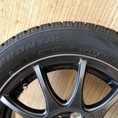 2021年製155/65/R14-75Qアルミホイール付スタッドレスタイヤx 4本組の画像