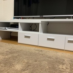 お取り引き決まりました。テレビ台　白　の画像