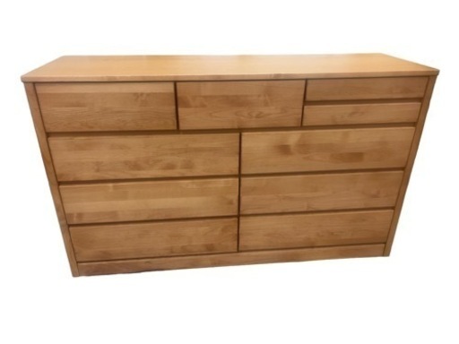 未使用 大川家具 ティアラⅢ150-4NA チェスト ティアラシリーズ