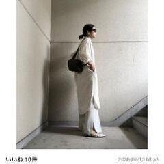 未使用　ユニクロリネンブランドシャツワンピースの画像