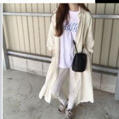 未使用　ユニクロリネンブランドシャツワンピースの画像