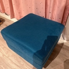 大川家具 カウチソファ オットマン付きの画像