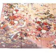 振袖６点セット　正絹　金駒刺繍　振袖・袋帯・長襦袢・帯揚げ・帯締め・重ね衿の画像