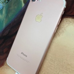 受付終了iPhone7画面割れあり128GBピンクの画像