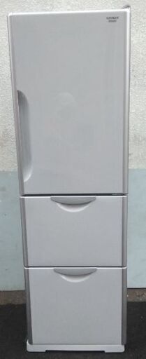 日立  3ドア冷蔵庫 R-S320GV S 315L 右開きシルバー 13年製 配送無料