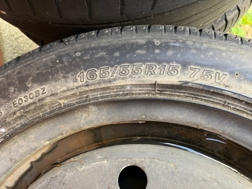 【商談中24】普通自動車　夏タイヤ　ブリヂストン　ポテンザ　165/55 R15 4本