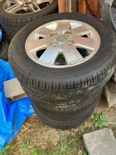【商談中5】軽自動車　ダイハツ純正アルミホイル夏タイヤ　TOYO 165/65 R13 4本