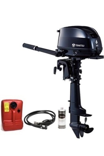 新品未使用　トーハツ 船外機 4ストローク 6馬力 トランサムS 燃料タンク12L 燃料ホース付 TOHATSU エンジンオイル付き