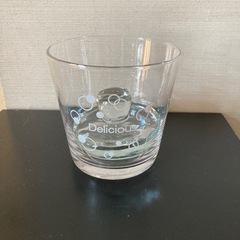 美品　漬物をつけるグラス　高さ11cm