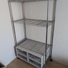 【交渉成立済】スチールラック譲ります