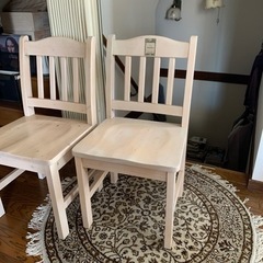 木製　(無垢)  椅子　の画像