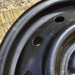 13インチスチールホイールです。の画像