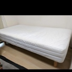 無印良品マットレス一体型シングルベッドの画像