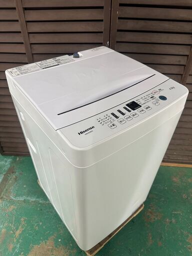 A3672 ハイセンス 2019 年製 4.5㎏ 一人暮らし 家庭用 生活家電