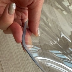 【未使用】【美品】冷蔵庫マット/65×70cm/厚さ3mm/透明/カット可能の画像