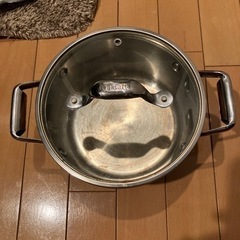 ティファールの両手鍋 直径21cm 深さ10cm