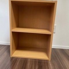 2段カラーボックス