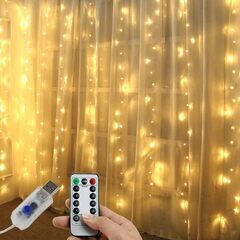 【新品】LEDイルミネーションライト 3m×1m カーテンライト...