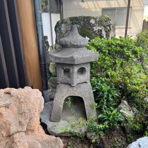 石灯籠　古道具