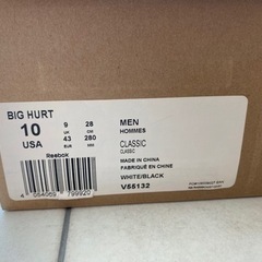 Reebok BIG HURT 28cm 美品の画像