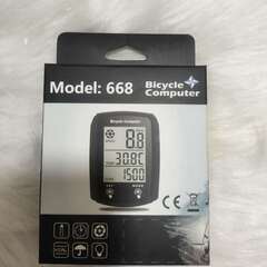【新品】サイクルコンピュータ スピードメーター 自転車 有線 バックライト付き 速度メーター 多機能 大画面表示の画像