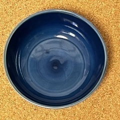 【お値下げ】　創作陶磁器　大きめの器　青の画像