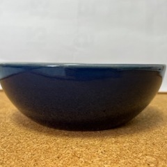 【お値下げ】　創作陶磁器　大きめの器　青の画像