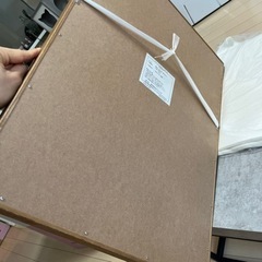 鏡　45x60 木製 壁掛け ミラー の画像