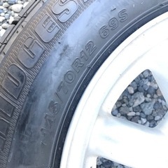 ミニ用 12インチ アルミホイール タイヤ 145/70R12 4本セットの画像
