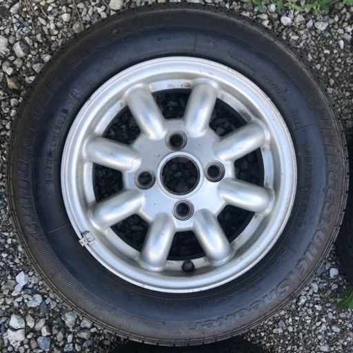 ミニ用 12インチ アルミホイール タイヤ 145/70R12 4本セット