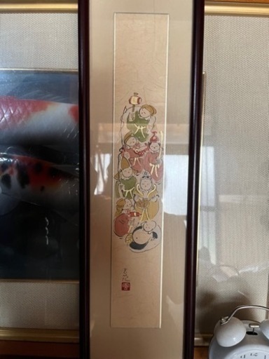 今井玄花　短冊絵　七福神