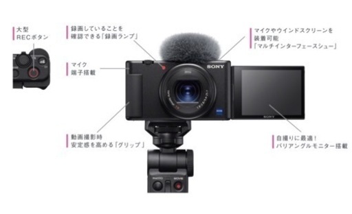 【商品名】ソニー デジタルカメラ VLOGCAM ブイログカム シューティンググリップキット ZV-1
