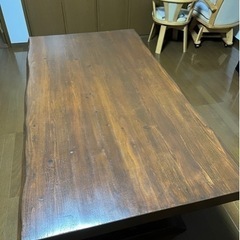 天然木 ダイニングテーブルの画像