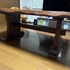 天然木 ダイニングテーブルの画像