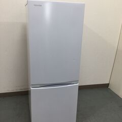 （10/2受渡済）JT7466【TOSHIBA/東芝 2ドア冷蔵庫】美品 2021年製 GR-T15BS-W 家電 キッチン 冷蔵冷凍庫 153L