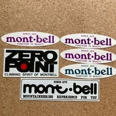 モンベルmont-bellステッカー6枚