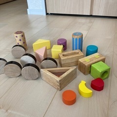 積木とアンパンマンお絵描きセットの画像