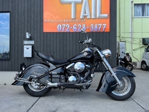 ★33万円　バルカン400 ドリフター　車検付き！セル1 実働車　事故現状車！まっすぐ走ります！カワサキ　バルカン　VN400D アメリカン