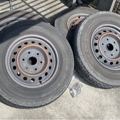 ハイエースバン100系　195/80/15 車検用　ナット付