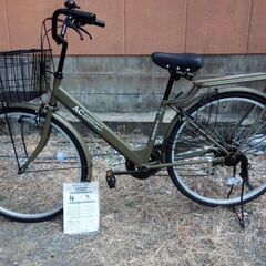 26インチ6段変速軽快車 ほぼ新品　(通勤通学に。)(A)