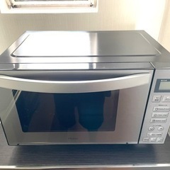 【美品】電子レンジ｜Haier 18L ステンレスブラック