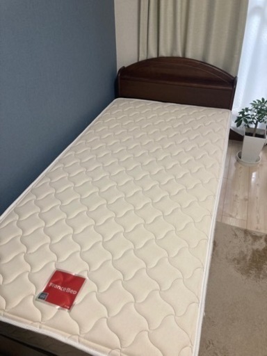 ［定価7万4千円］フランスベッド　FranceBed シングル　マットレス付　ベッド下収納付