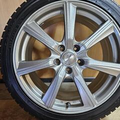 DUNLOP WINTERMAXX WM02 225/45R18 91Q PRD 18×8J+42 5穴114.3 クラウン スカイライン ローレル等 a75の画像