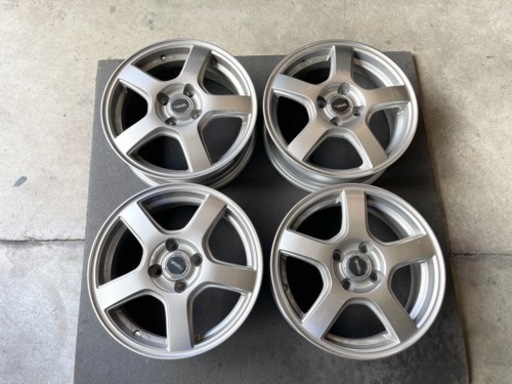 H910-1)ブリヂストンアルミ15インチ5.5J-15+42 コンパクトカーに