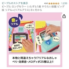やりたい放題ビッグ版リアル＋　知育おもちゃの画像