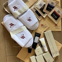 台北マリオットホテルのアメニティ、スリッパなど